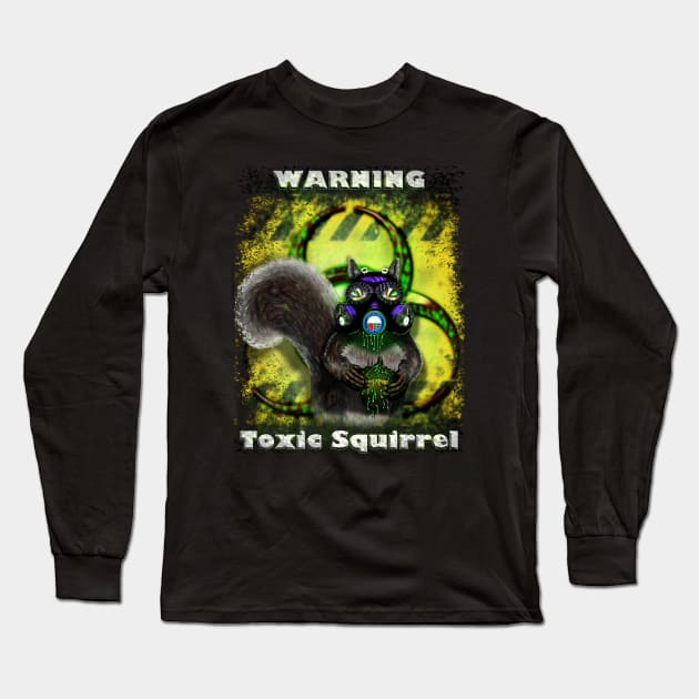 Toxic Squirrel Long Sleeve T-Shirt by asaiphoto